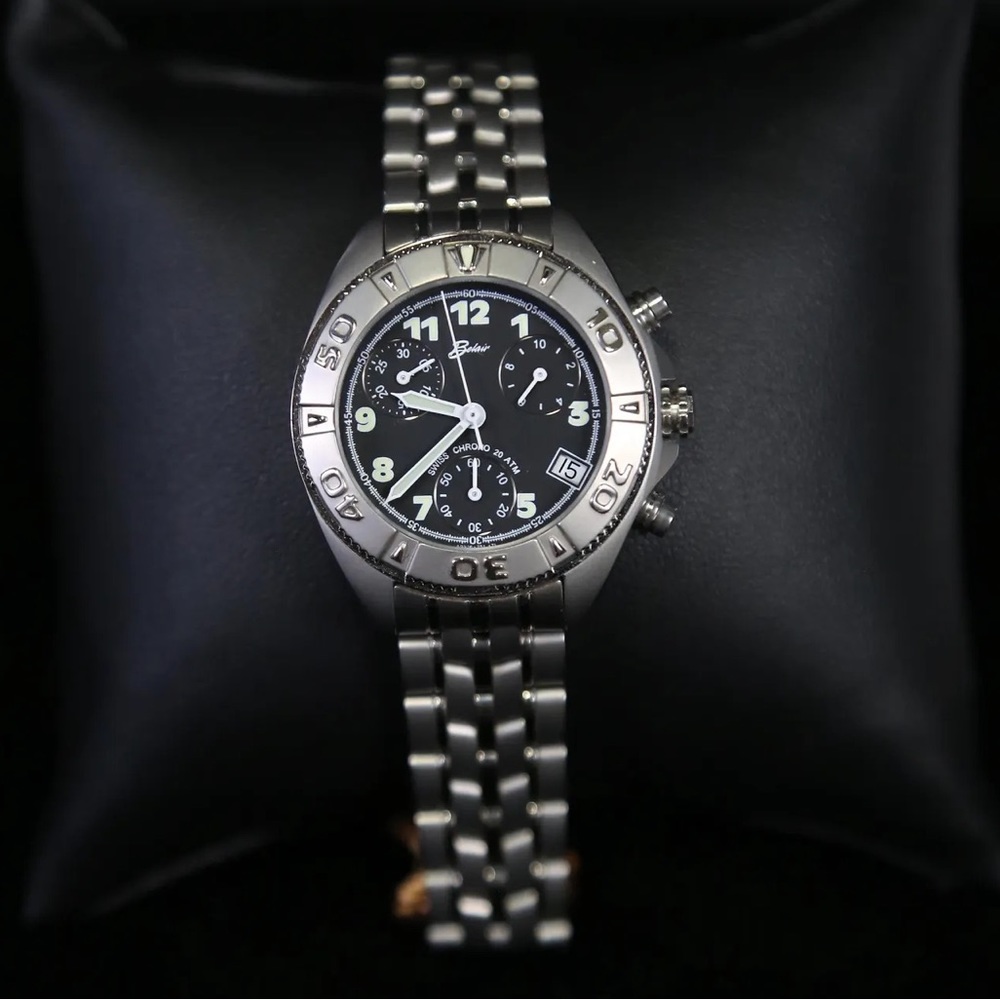 NWT Ladies Belair Swiss Quartz Chronograph Watch